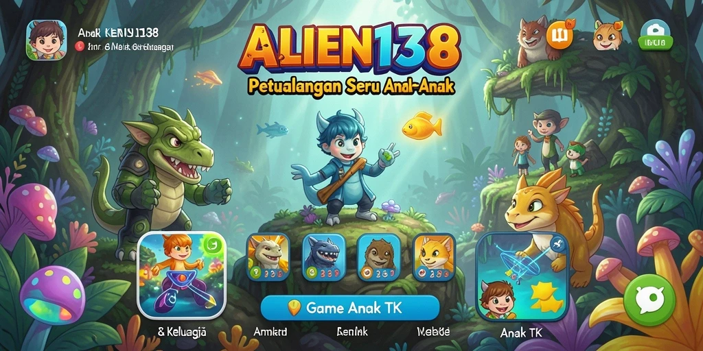 Tampilan antarmuka interaktif yang menarik dari ALIEN138.