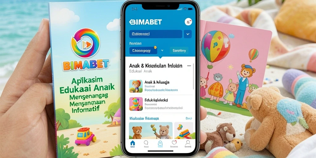 Tampilan antarmuka BIMABET yang interaktif dan ramah anak.