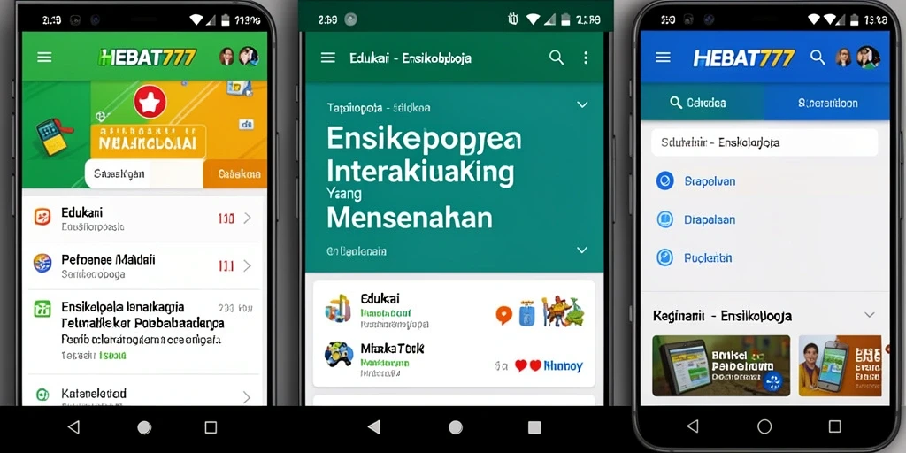 Tampilan antarmuka utama HEBAT777 yang menarik dan intuitif.